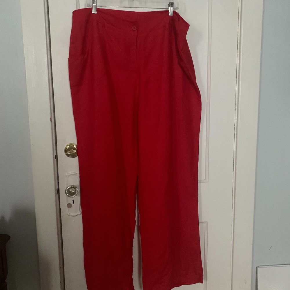 Plus size business casual wide leg pants